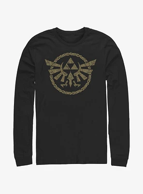 Zelda Hyrule Crest Long-Sleeve T-Shirt