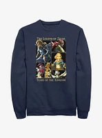 Nintendo Zelda Tears of the Kingdom Character Lineup Sweatshirt