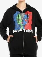 Nova Twins Split Zombie Head Hoodie