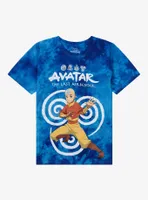 Avatar: The Last Airbender Aang Air Symbol Tie-Dye Boyfriend Fit Girls T-Shirt