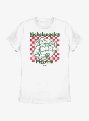 Teenage Mutant Ninja Turtles Mikey's Pizza Womens T-Shirt