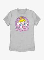 Mario Cat Princess Peach Womens T-Shirt