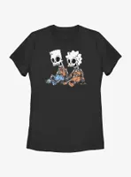 The Simpsons Skeleton Bart And Lisa Womens T-Shirt