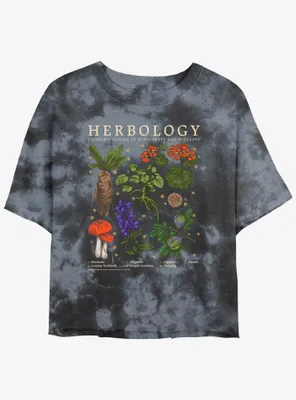 Harry Potter Herbology Womens Tie-Dye Crop T-Shirt