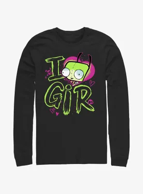 Invader ZIM Love GIR Long-Sleeve T-Shirt