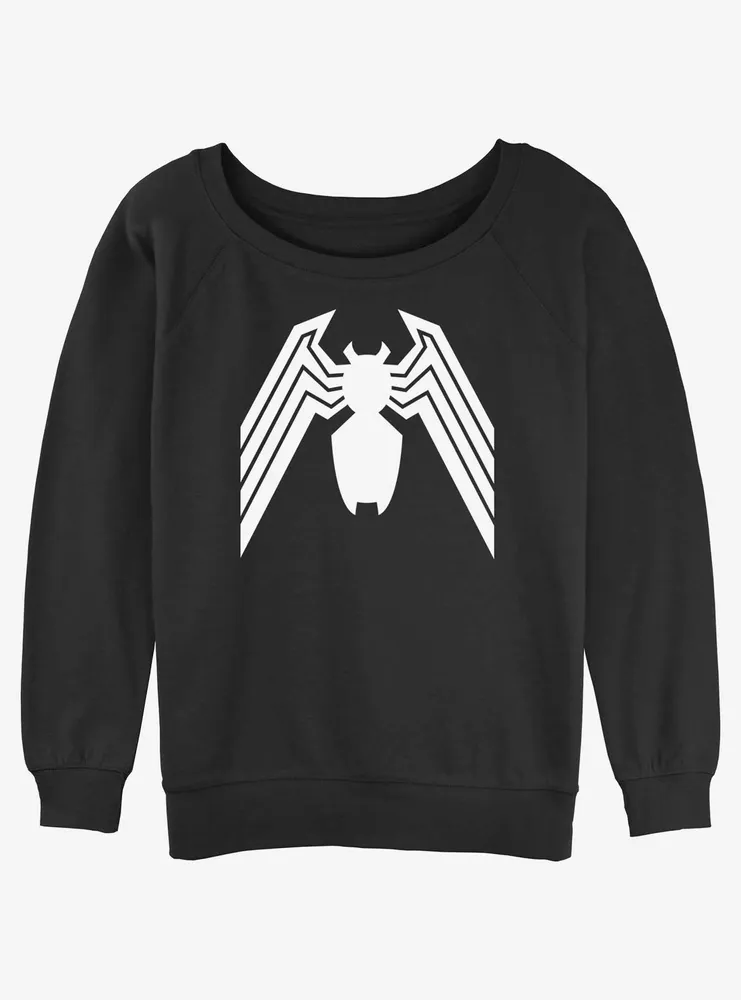 Boxlunch Marvel Spider-Man Venom Icon Womens Slouchy Sweatshirt