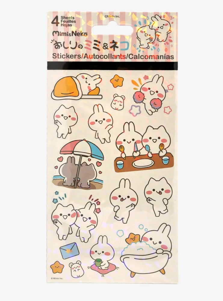 Mimi & Neko Sticker Sheet Set