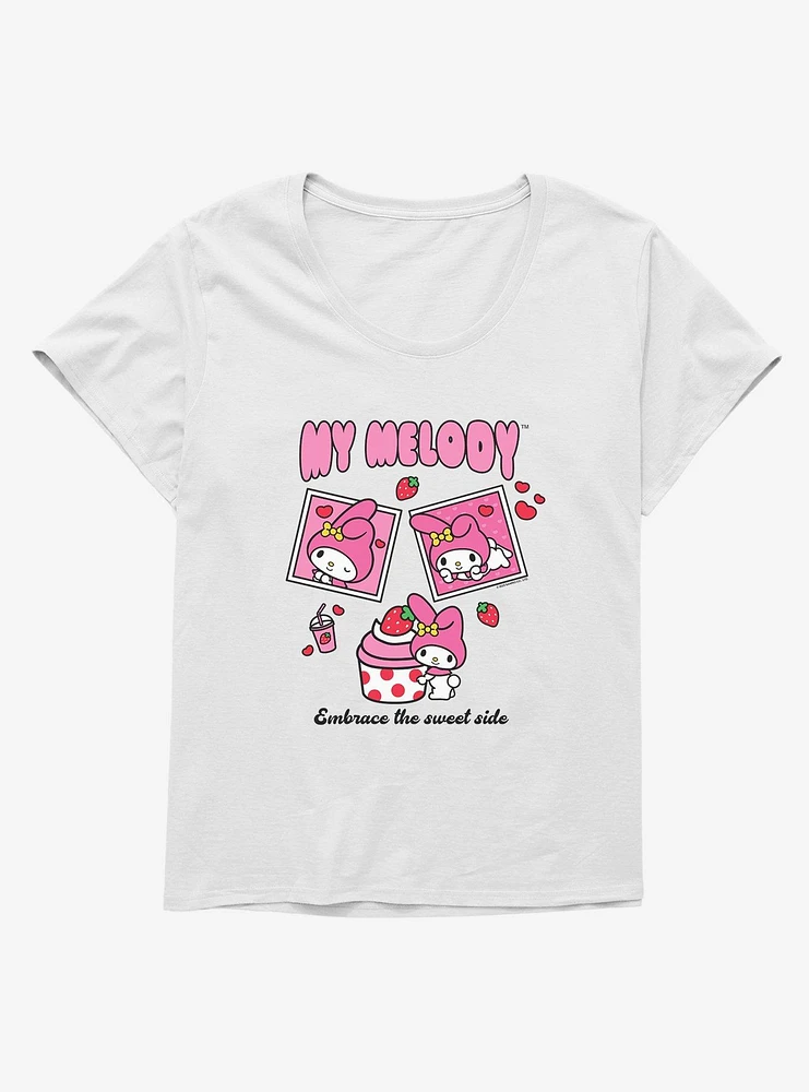 Hello Kitty & Friends My Melody Strawberry Stamps Girls T-Shirt Plus