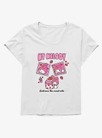 Hello Kitty & Friends My Melody Strawberry Stamps Girls T-Shirt Plus