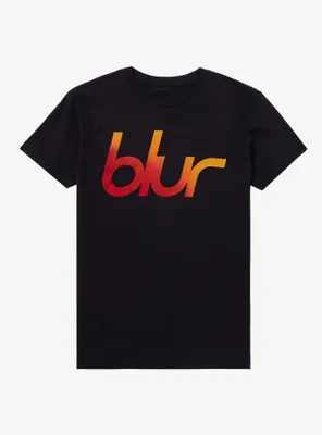 Blur Ombre Logo Boyfriend Fit Girls T-Shirt