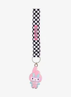 Sanrio My Melody Racing Suit Wristlet Strap Keychain