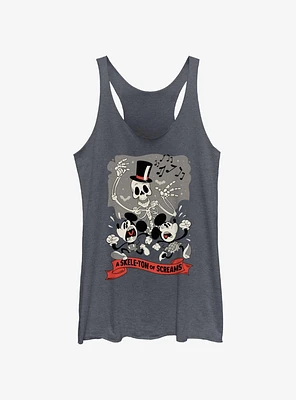 Disney Mickey Mouse A Skele-Ton of Screams Girls Tank