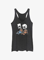 The Simpsons Skeleton Bart And Lisa Girls Tank