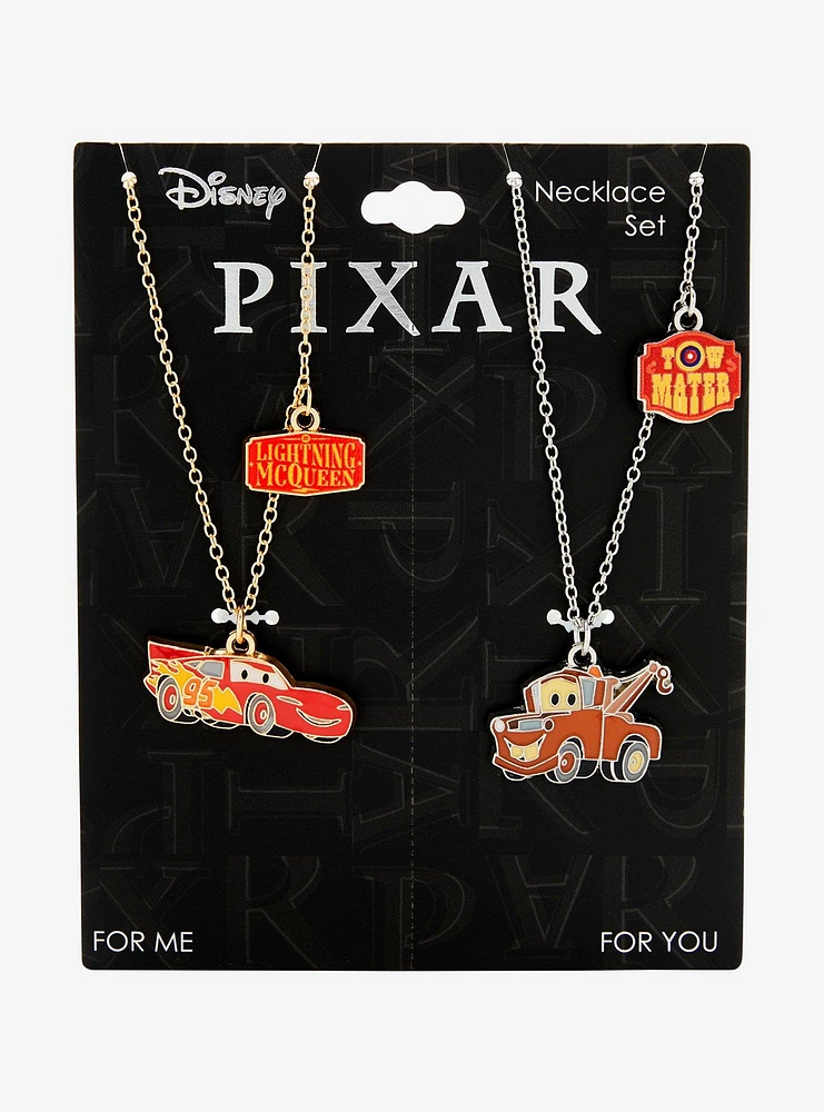 Disney Pixar Cars Lightning McQueen and Tow Mater Bestie Necklace Set — BoxLunch Exclusive