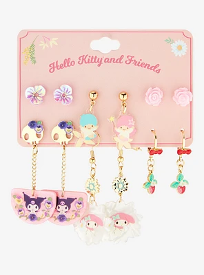 Sanrio Hello Kitty and Friends Floral Earring Set - BoxLunch Exclusive