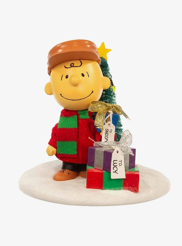 Peanuts Charlie Brown with Tree Fabric Mache Figure