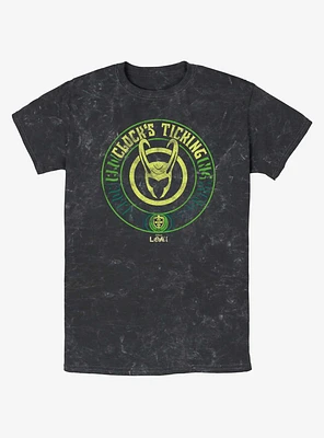 Marvel Loki Clock's Ticking Mineral Wash T-Shirt