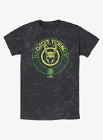 Marvel Loki Clock's Ticking Mineral Wash T-Shirt