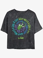 Marvel Loki What Makes A Girls Mineral Wash Crop T-Shirt
