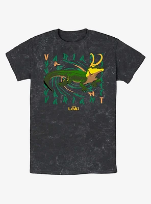 Marvel Loki Variant Alligator Mineral Wash T-Shirt