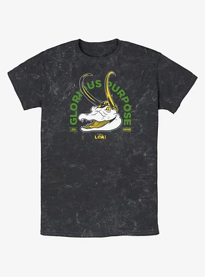 Marvel Loki Alligator Glorious Purpose Mineral Wash T-Shirt