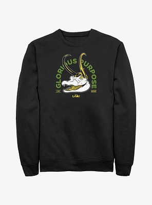 Marvel Loki Alligator Glorious Purpose Sweatshirt