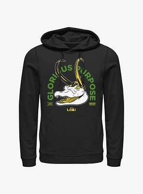 Marvel Loki Alligator Glorious Purpose Hoodie