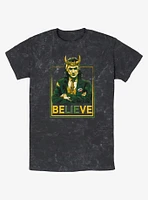 Marvel Loki Political Motive President Mineral Wash T-Shirt