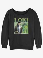 Marvel Loki TVA Girls Slouchy Sweatshirt