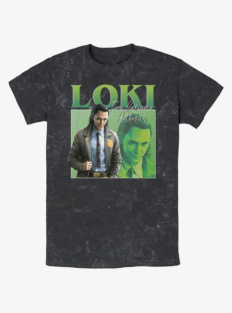 Marvel Loki TVA Mineral Wash T-Shirt