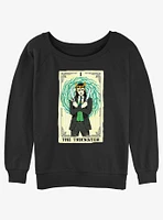 Marvel Loki Trickster Tarot Girls Slouchy Sweatshirt