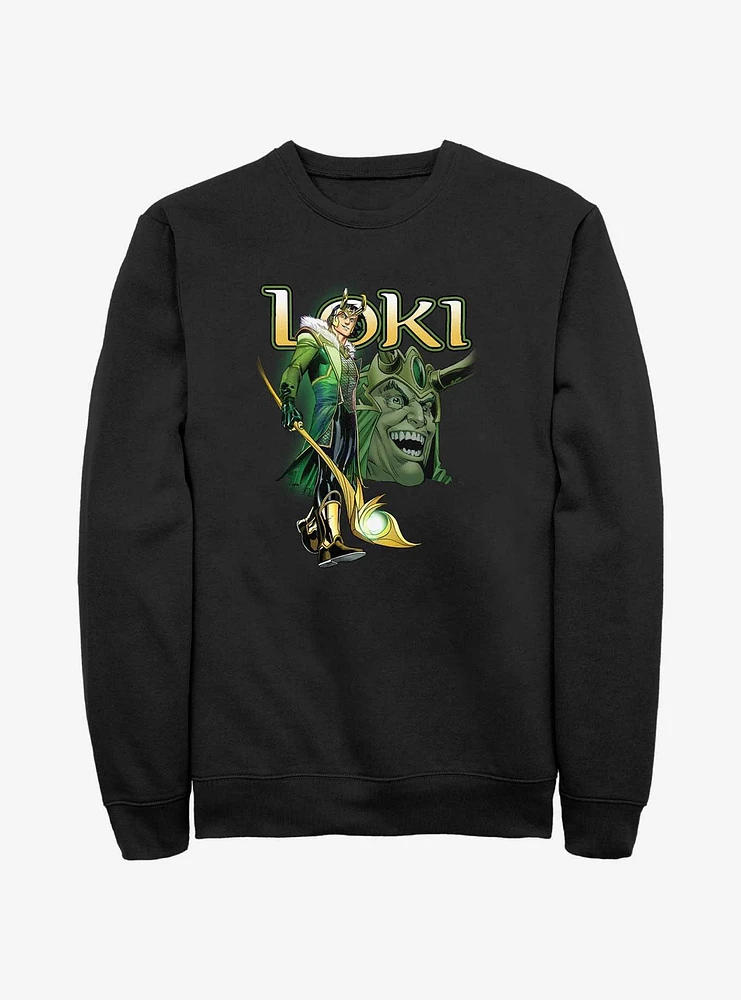 Marvel Loki Mischievous Grin Sweatshirt