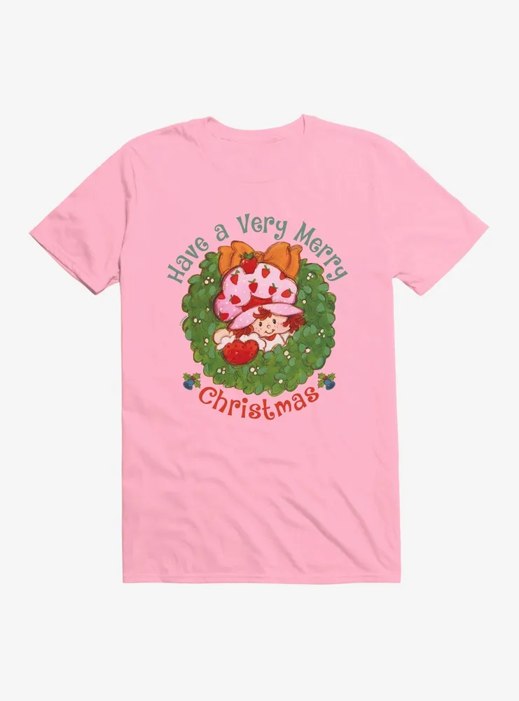 Strawberry Shortcake Merry Christmas Wreath T-Shirt