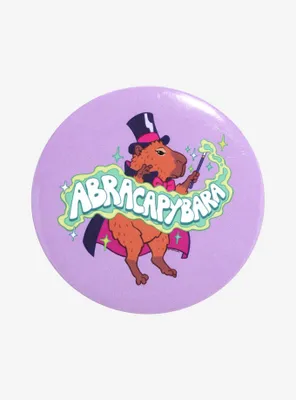 Capybara Magician 3 Inch Button