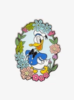 Disney Donald Duck Flower Portrait Enamel Pin — BoxLunch Exclusive