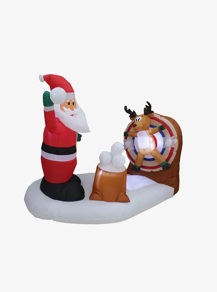 Animated Snowball Fight Inflatable Decor