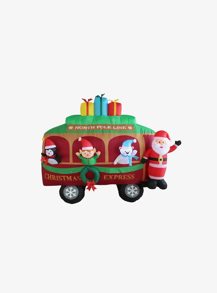 Christmas Caboose Inflatable Decor