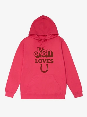 Barbie Movie Ken Loves "U" Horseshoe French Terry Hoodie