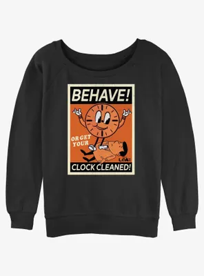 Marvel Loki Miss Minutes Says Behave Womens Slouchy Sweatshirt