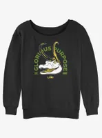 Marvel Loki Alligator Glorious Purpose Womens Slouchy Sweatshirt