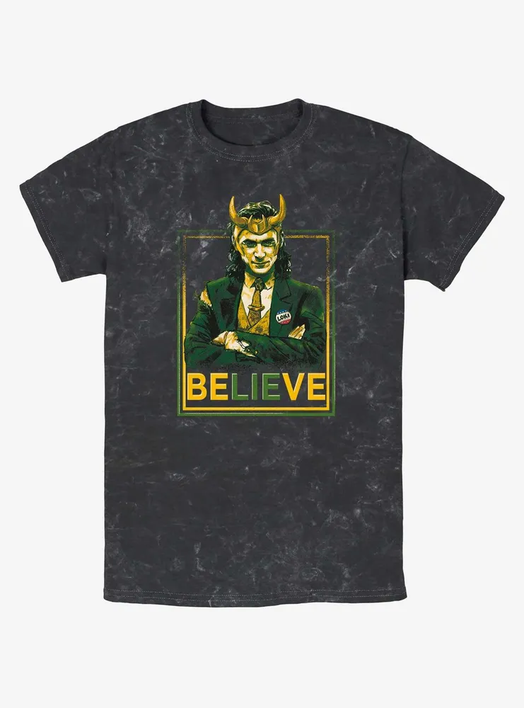 Marvel Loki Political Motive President Mineral Wash T-Shirt