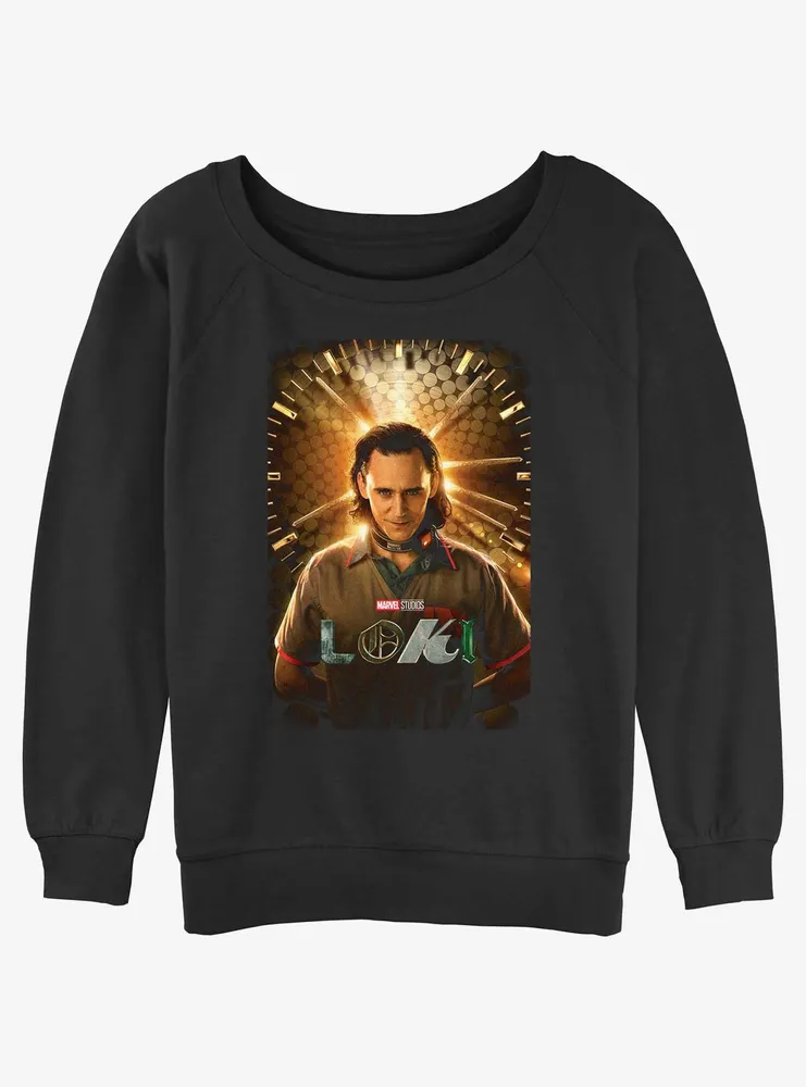 Marvel Loki Arc Poster Womens Slouchy Sweatshirt