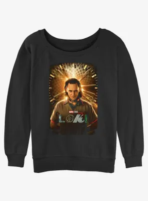 Marvel Loki Arc Poster Womens Slouchy Sweatshirt