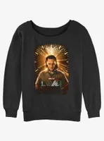 Marvel Loki Arc Poster Womens Slouchy Sweatshirt