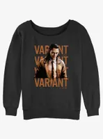 Marvel Loki Variant Poster Womens Slouchy Sweatshirt