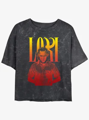 Marvel Loki Hella Womens Mineral Wash Crop T-Shirt