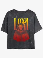 Marvel Loki Hella Womens Mineral Wash Crop T-Shirt