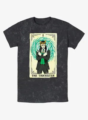 Marvel Loki Trickster Tarot Mineral Wash T-Shirt