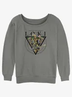 Marvel Loki God Of Mischief Womens Slouchy Sweatshirt