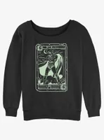 Marvel Loki Collector Card Womens Slouchy Sweatshirt